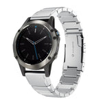 22mm Tortoise Shell Stainless Steel Watch Band, For Garmin Fenix 7, For Garmin Fenix 7 Solar, For Garmin Fenix 7 Sapphire Solar, For Garmin EPIX Gen 2, For Garmin Approach S62, For Garmin Fenix 6 GPS, For Garmin Fenix 6 Pro GPS                         ...