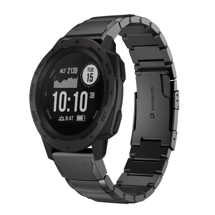 22mm Tortoise Shell Stainless Steel Watch Band, For Garmin Fenix 7, For Garmin Fenix 7 Solar, For Garmin Fenix 7 Sapphire Solar, For Garmin EPIX Gen 2, For Garmin Approach S62, For Garmin Fenix 6 GPS, For Garmin Fenix 6 Pro GPS                         ...