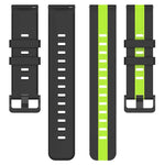 Correia de Relógio de Silicone Bicolor Vertical 22mm, Para Samsung Galaxy Watch3 45mm, Para Samsung Galaxy Watch 46mm, Para Samsung Gear S3 Classic, Para Samsung Gear S3 Frontier