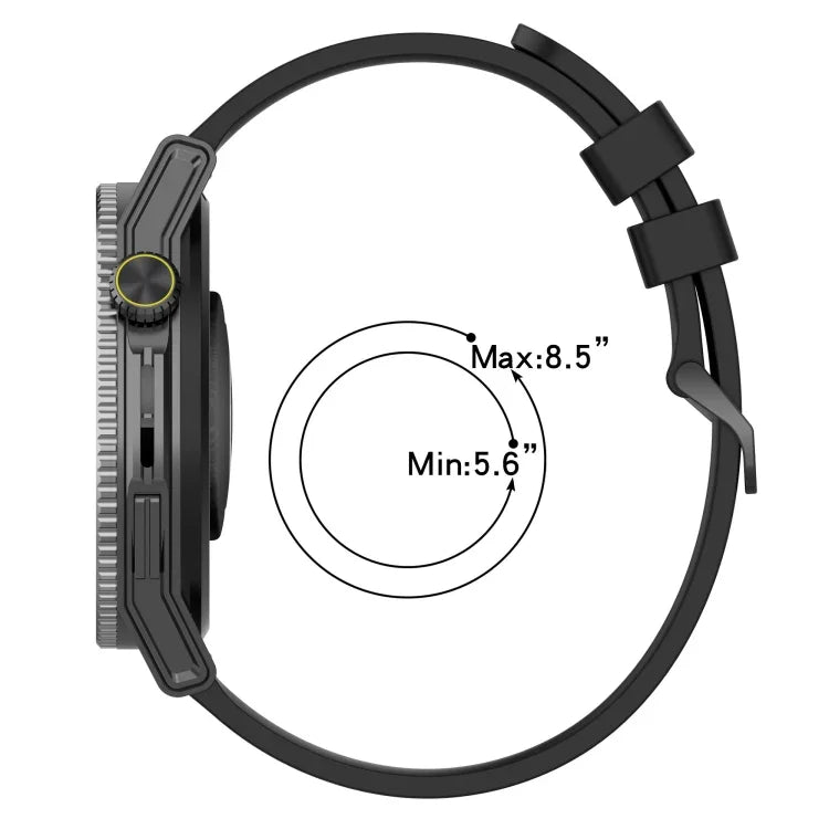 Correia de Relógio de Silicone Bicolor Vertical 22mm, Para Samsung Galaxy Watch3 45mm, Para Samsung Galaxy Watch 46mm, Para Samsung Gear S3 Classic, Para Samsung Gear S3 Frontier