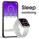 W38 Relógio Inteligente com Ecrã a Cores de 1,9 polegadas, Suporta Monitorização da Frequência Cardíaca / Monitorização da Pressão Arterial