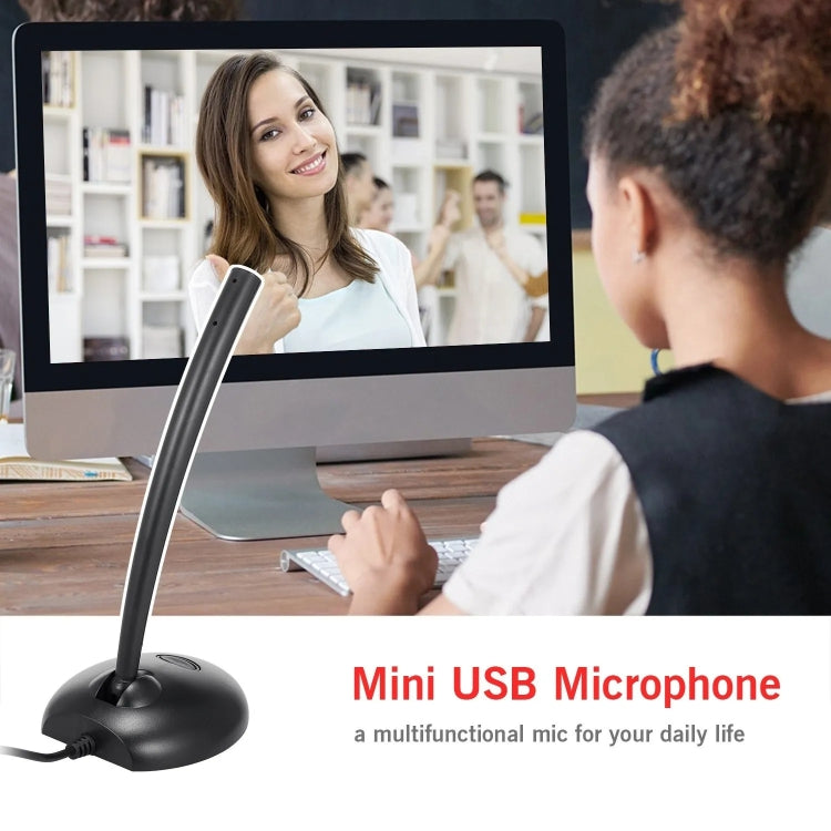 Microfone USB M-301 para Laptop PC Reuniões Online