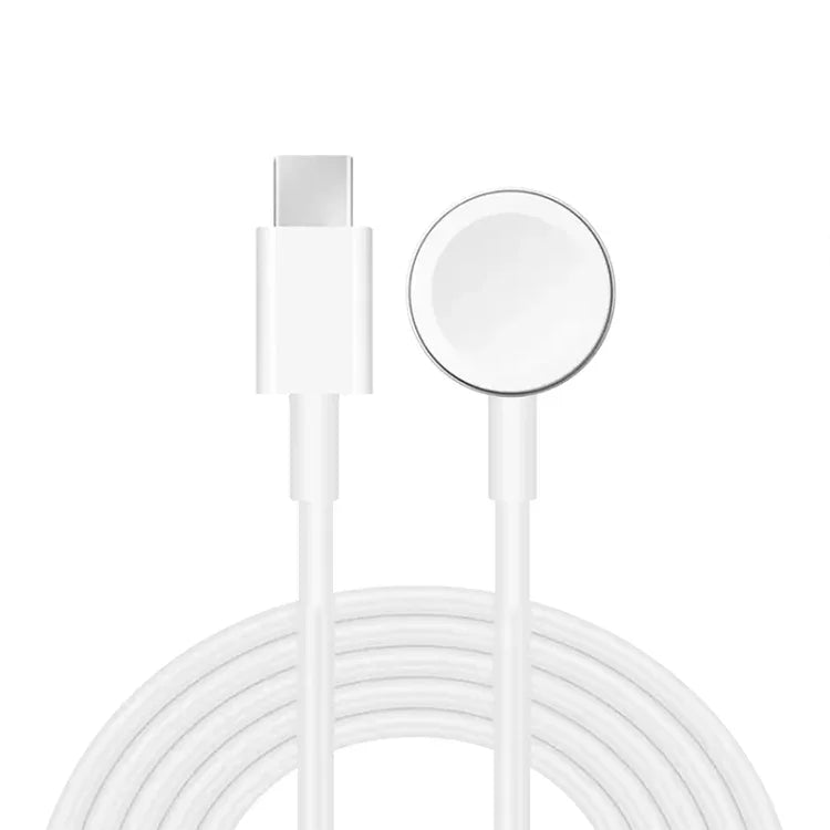 Cabo de Carregamento Magnético Rápido USB-C / Type-C 1m para Watch Apple Series Ultra/8/7/6/SE/SE2/5/4/3/2, DS-XB012