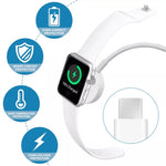 Cabo de Carregamento Magnético Rápido USB-C / Type-C 1m para Watch Apple Series Ultra/8/7/6/SE/SE2/5/4/3/2, DS-XB012