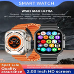 WS83 MAX ULTRA Relógio Inteligente com Ecrã a Cores de 2,03 polegadas, Suporta Monitorização da Frequência Cardíaca / Monitorização da Pressão Arterial