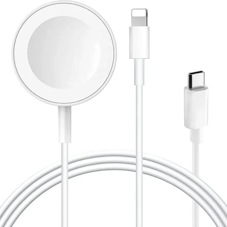 Cabo de Carregamento Magnético USB 2 em 1 para Apple Watch Series & iPhone 1,2m, DS-XB015