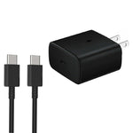 M135 Carregador Rápido USB-C / Type-C 45W com Cabo Type-C para Type-C 5A, Ficha US, Ficha US + Cabo Type-C