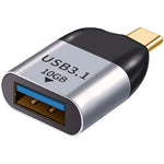 Adaptador USB 3.0 Tipo A fêmea para USB 3.1 Tipo C macho host OTG dados 10Gbps para portátil e telefone