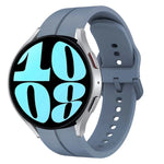 Pulseira de Relógio em Silicone com Loop de 20mm, para Samsung Galaxy Watch 6 40mm, para Samsung Galaxy Watch 6 Classic 43mm