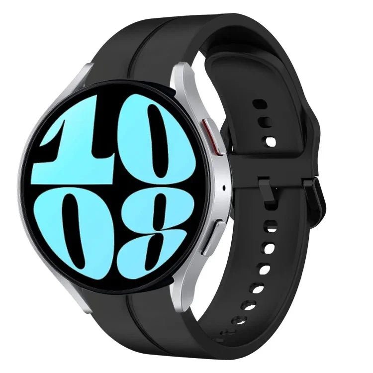 Pulseira de Relógio em Silicone com Loop de 20mm, para Samsung Galaxy Watch 6 40mm, para Samsung Galaxy Watch 6 Classic 43mm