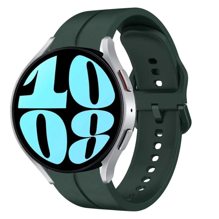 Pulseira de Relógio em Silicone com Loop de 20mm, para Samsung Galaxy Watch 6 40mm, para Samsung Galaxy Watch 6 Classic 43mm