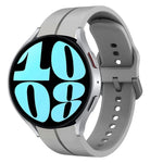 Pulseira de Relógio em Silicone com Loop de 20mm, para Samsung Galaxy Watch 6 40mm, para Samsung Galaxy Watch 6 Classic 43mm