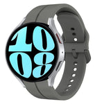 Pulseira de Relógio em Silicone com Loop de 20mm, para Samsung Galaxy Watch 6 40mm, para Samsung Galaxy Watch 6 Classic 43mm
