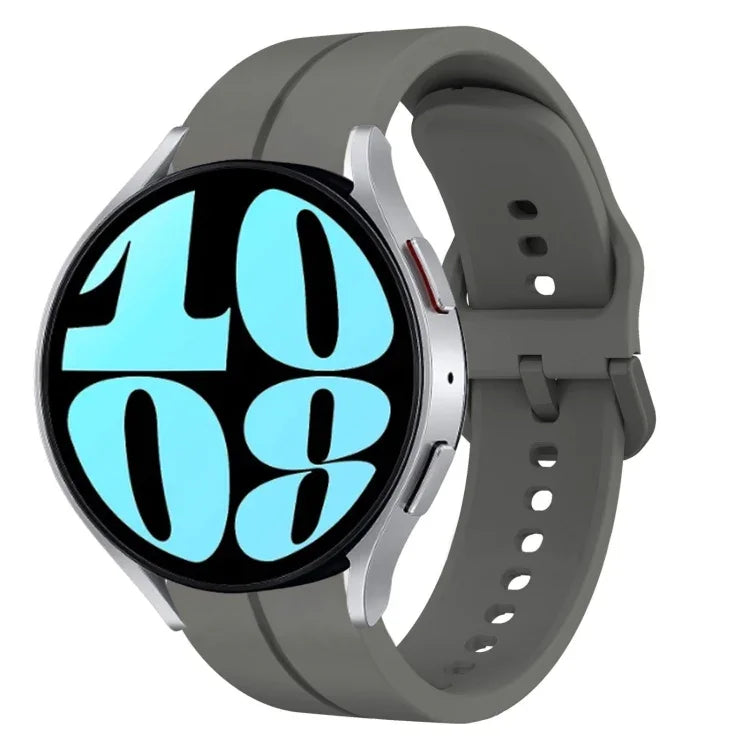 Pulseira de Relógio em Silicone com Loop de 20mm, para Samsung Galaxy Watch 6 40mm, para Samsung Galaxy Watch 6 Classic 43mm