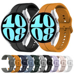 Pulseira de Relógio em Silicone com Loop de 20mm, para Samsung Galaxy Watch 6 40mm, para Samsung Galaxy Watch 6 Classic 43mm
