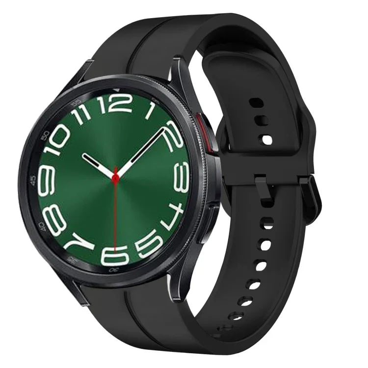 Pulseira de Relógio em Silicone com Loop de 20mm, para Samsung Galaxy Watch 6 40mm, para Samsung Galaxy Watch 6 Classic 43mm