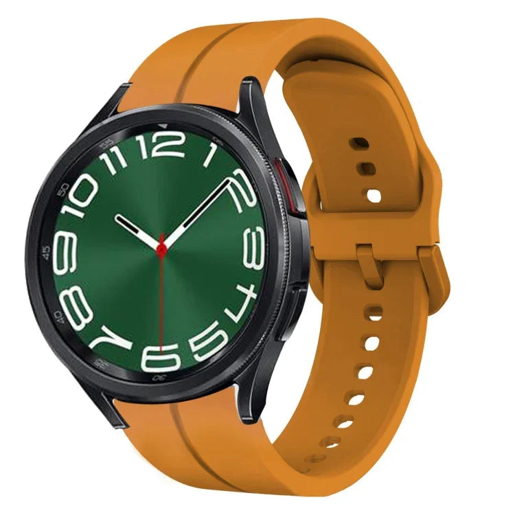 Pulseira de Relógio em Silicone com Loop de 20mm, para Samsung Galaxy Watch 6 40mm, para Samsung Galaxy Watch 6 Classic 43mm