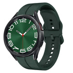 Pulseira de Relógio em Silicone com Loop de 20mm, para Samsung Galaxy Watch 6 40mm, para Samsung Galaxy Watch 6 Classic 43mm