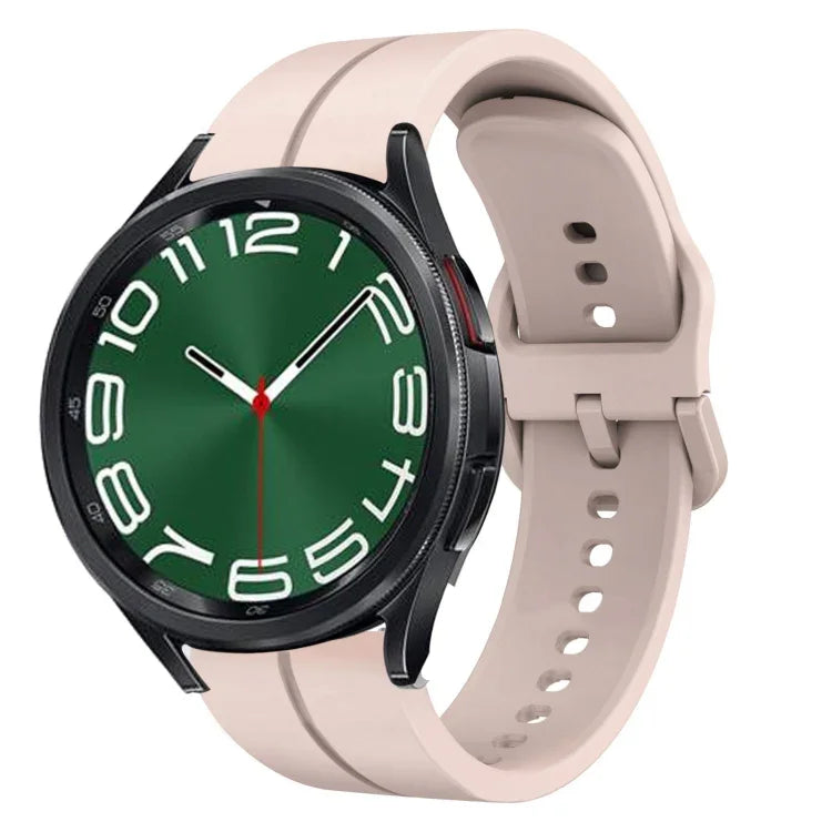Pulseira de Relógio em Silicone com Loop de 20mm, para Samsung Galaxy Watch 6 40mm, para Samsung Galaxy Watch 6 Classic 43mm
