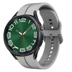 Pulseira de Relógio em Silicone com Loop de 20mm, para Samsung Galaxy Watch 6 40mm, para Samsung Galaxy Watch 6 Classic 43mm