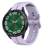 Pulseira de Relógio em Silicone com Loop de 20mm, para Samsung Galaxy Watch 6 40mm, para Samsung Galaxy Watch 6 Classic 43mm