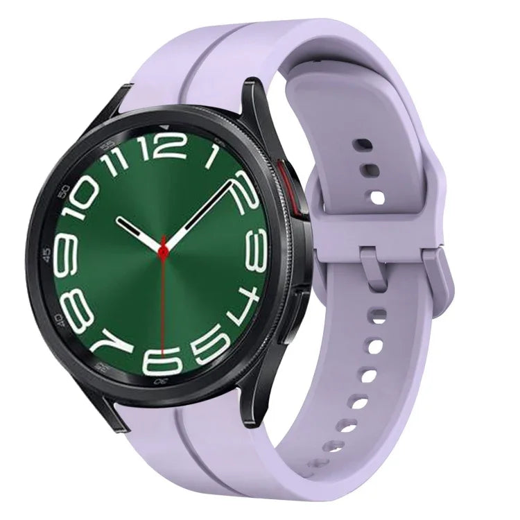 Pulseira de Relógio em Silicone com Loop de 20mm, para Samsung Galaxy Watch 6 40mm, para Samsung Galaxy Watch 6 Classic 43mm