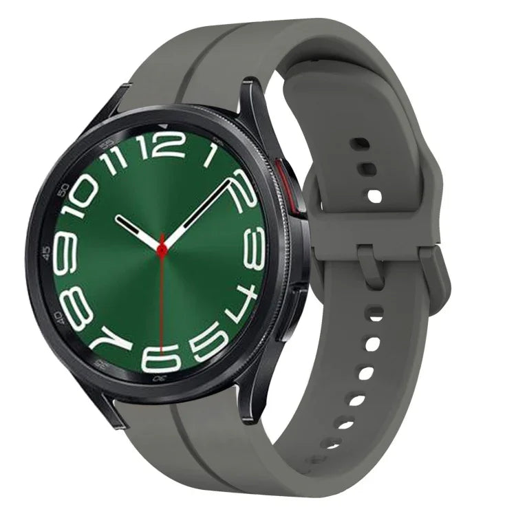Pulseira de Relógio em Silicone com Loop de 20mm, para Samsung Galaxy Watch 6 40mm, para Samsung Galaxy Watch 6 Classic 43mm