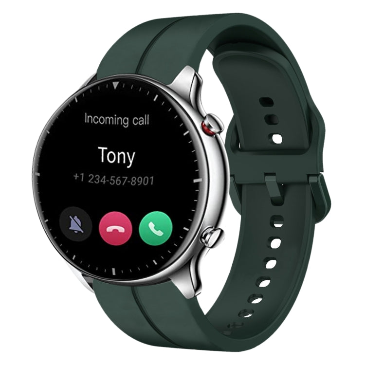22mm  Loop Silicone Watch Band, For Amazfit GTR 2e, For Amazfit GTR 2, For Amazfit 3, For Amazfit GTR 47mm