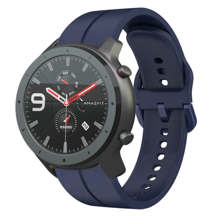 22mm  Loop Silicone Watch Band, For Amazfit GTR 2e, For Amazfit GTR 2, For Amazfit 3, For Amazfit GTR 47mm