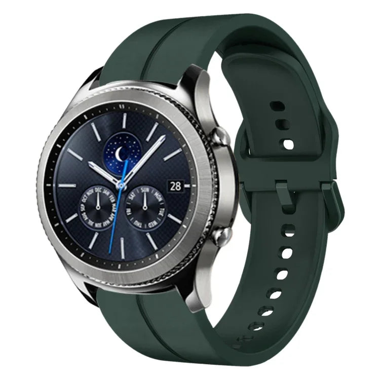 22mm Loop Silicone Watch Band, For Samsung Galaxy Watch3 45mm, For Samsung Galaxy Watch 46mm, For Samsung Gear S3 Classic, For Samsung Gear S3 Frontier