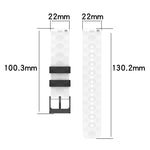 22mm Football Pattern Two-Color Silicone Watch Band, For Xiaomi Haylou RS4 LS12