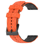 Pulseira de Relógio em Silicone Bicolor com Padrão de Futebol de 22mm, para Samsung Galaxy Watch3 45mm, para Samsung Galaxy Watch 46mm, para Samsung Gear S3 Classic, para Samsung Gear S3 Frontier