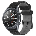 Pulseira de Relógio em Silicone Bicolor com Padrão de Futebol de 22mm, para Samsung Galaxy Watch3 45mm, para Samsung Galaxy Watch 46mm, para Samsung Gear S3 Classic, para Samsung Gear S3 Frontier