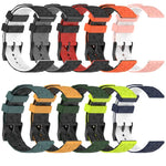 Pulseira de Relógio em Silicone Bicolor com Padrão de Futebol de 22mm, para Samsung Galaxy Watch3 45mm, para Samsung Galaxy Watch 46mm, para Samsung Gear S3 Classic, para Samsung Gear S3 Frontier