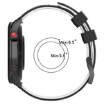 Pulseira de Relógio em Silicone Bicolor com Padrão de Futebol de 22mm, para Samsung Galaxy Watch3 45mm, para Samsung Galaxy Watch 46mm, para Samsung Gear S3 Classic, para Samsung Gear S3 Frontier