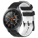 Pulseira de Relógio em Silicone Bicolor com Padrão de Futebol de 22mm, para Samsung Galaxy Watch3 45mm, para Samsung Galaxy Watch 46mm, para Samsung Gear S3 Classic, para Samsung Gear S3 Frontier