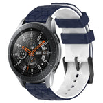 Pulseira de Relógio em Silicone Bicolor com Padrão de Futebol de 22mm, para Samsung Galaxy Watch3 45mm, para Samsung Galaxy Watch 46mm, para Samsung Gear S3 Classic, para Samsung Gear S3 Frontier
