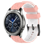 Pulseira de Relógio em Silicone Bicolor com Padrão de Futebol de 22mm, para Samsung Galaxy Watch3 45mm, para Samsung Galaxy Watch 46mm, para Samsung Gear S3 Classic, para Samsung Gear S3 Frontier