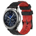 Pulseira de Relógio em Silicone Bicolor com Padrão de Futebol de 22mm, para Samsung Galaxy Watch3 45mm, para Samsung Galaxy Watch 46mm, para Samsung Gear S3 Classic, para Samsung Gear S3 Frontier