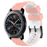 Pulseira de Relógio em Silicone Bicolor com Padrão de Futebol de 22mm, para Samsung Galaxy Watch3 45mm, para Samsung Galaxy Watch 46mm, para Samsung Gear S3 Classic, para Samsung Gear S3 Frontier
