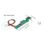 Placa adaptadora conversora PCI-E para PCI com alimentação de 4 pinos, PCI-E para PCI