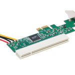 Placa adaptadora conversora PCI-E para PCI com alimentação de 4 pinos, PCI-E para PCI