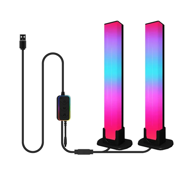ZM-021 Barra de Luz LED com Sincronização Musical Luz Ambiente TV Tuya Lâmpada de Ambiente para Secretária, Barra LED