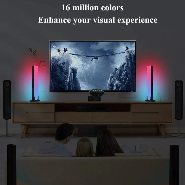ZM-021 Barra de Luz LED com Sincronização Musical Luz Ambiente TV Tuya Lâmpada de Ambiente para Secretária, Barra LED