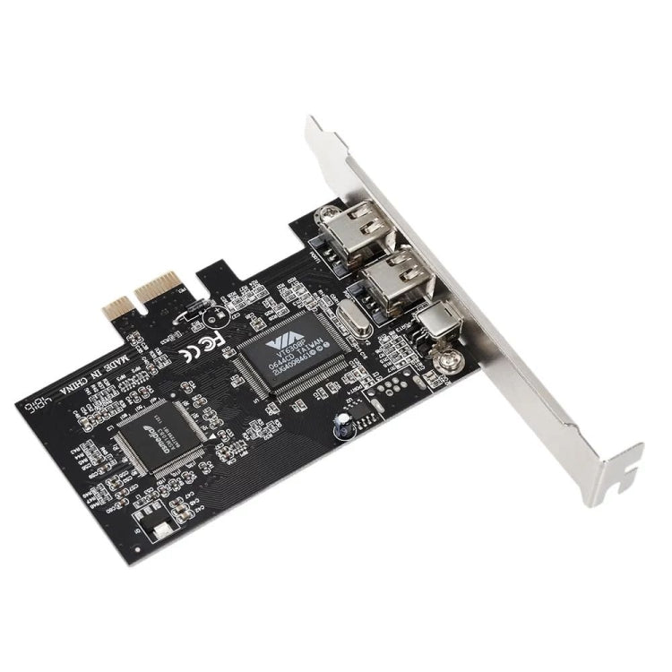 Placa de expansão PCI-E com 3 portas 1394a 1394b Firewire, 2 x 6 pinos + 1 x 4 pinos para PC de secretária, 1394a+1394b
