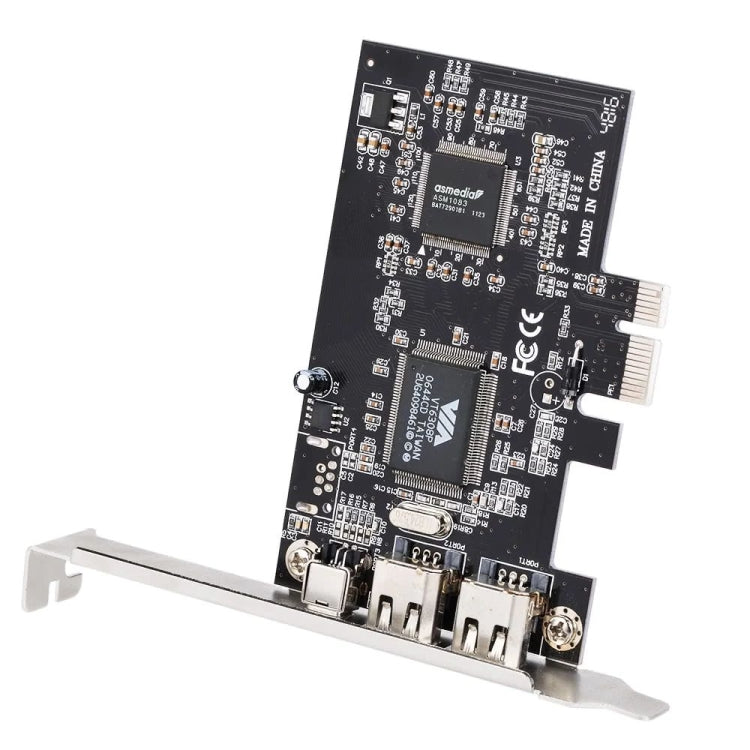 Placa de expansão PCI-E com 3 portas 1394a 1394b Firewire, 2 x 6 pinos + 1 x 4 pinos para PC de secretária, 1394a+1394b
