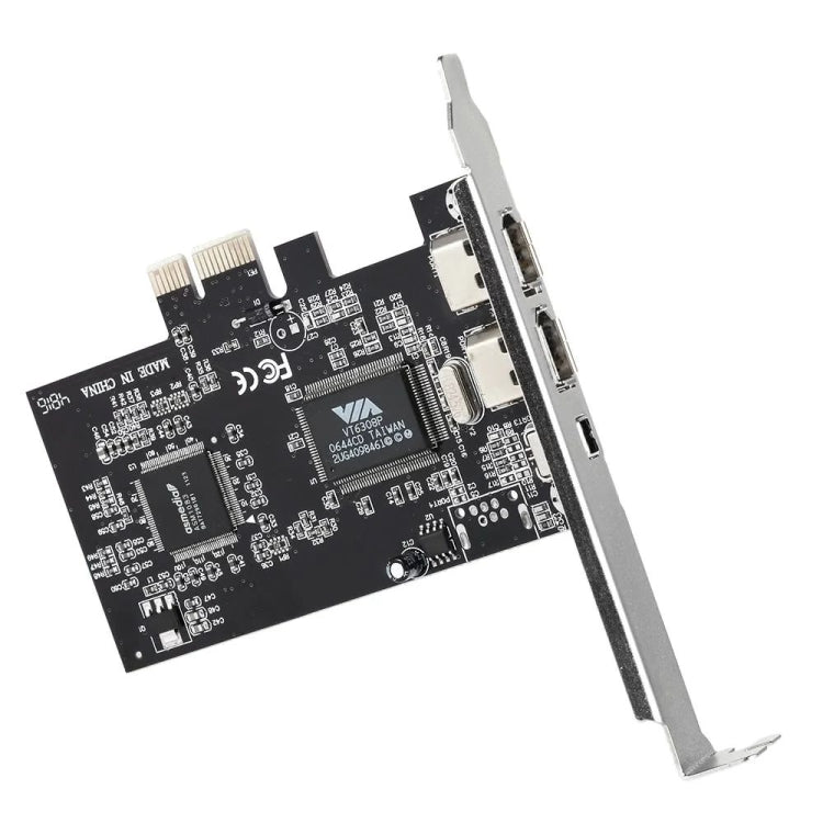 Placa de expansão PCI-E com 3 portas 1394a 1394b Firewire, 2 x 6 pinos + 1 x 4 pinos para PC de secretária, 1394a+1394b