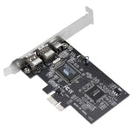 Placa de expansão PCI-E com 3 portas 1394a 1394b Firewire, 2 x 6 pinos + 1 x 4 pinos para PC de secretária, 1394a+1394b