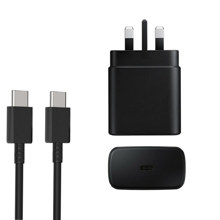 Carregador Rápido M135 45W USB-C / Tipo-C com Cabo Tipo-C para Tipo-C 5A, Ficha UK, Ficha UK + Cabo Tipo-C