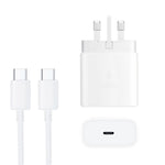 Carregador Rápido M135 45W USB-C / Tipo-C com Cabo Tipo-C para Tipo-C 5A, Ficha UK, Ficha UK + Cabo Tipo-C